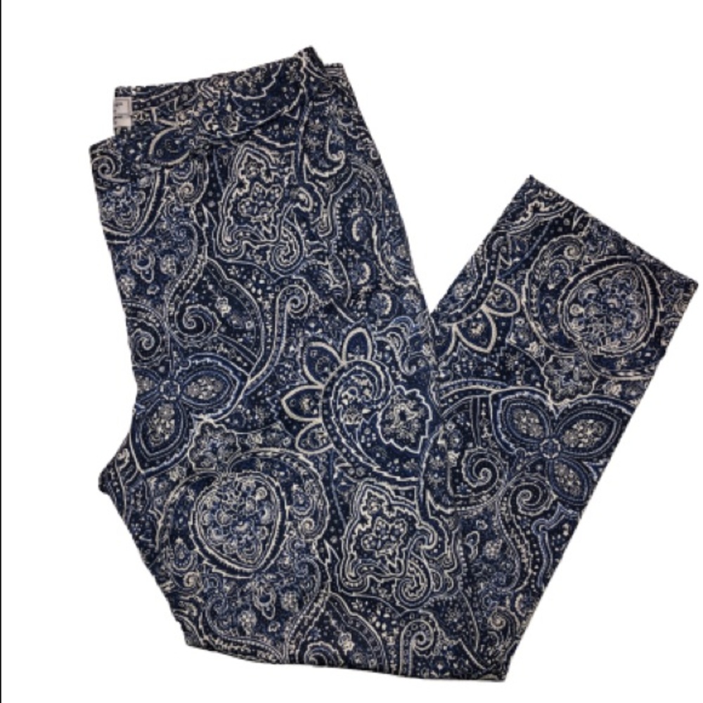 Charter Club cropped pants in paisley print